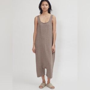 Sleeveless Tan Maxi Dress